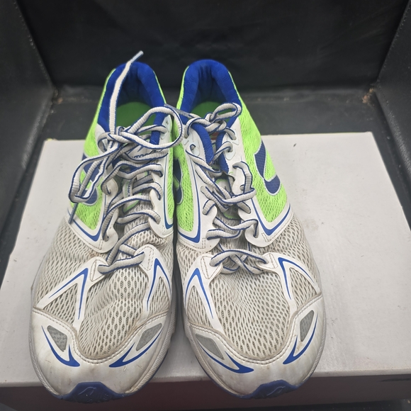 Newton Athletic Shoes in‎ Green, Gray, and Blue